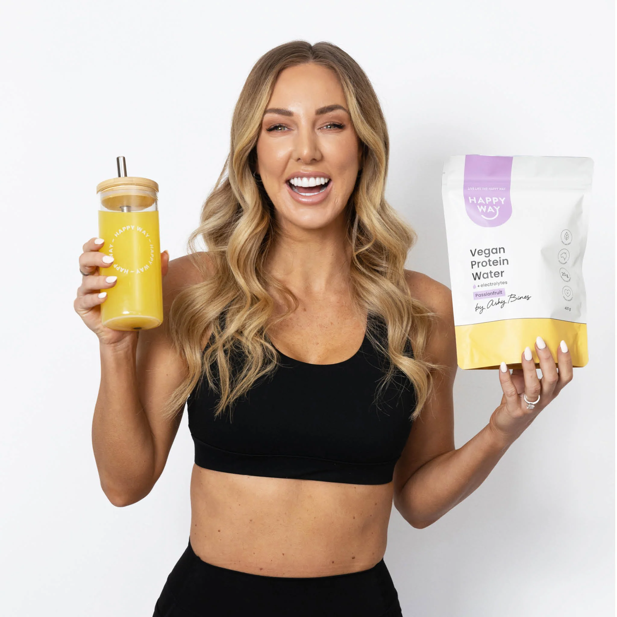 Ashy Bines Passionfruit Vegan Protein Water Powder 420g - Image 4