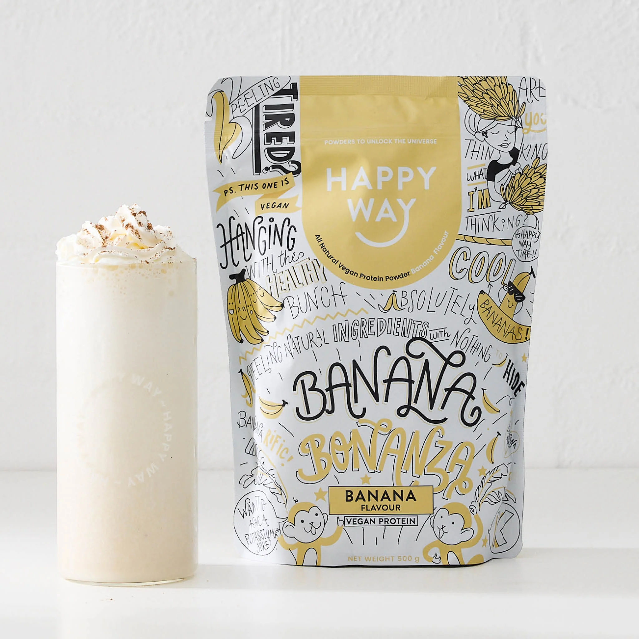 Banana Bonanza Vegan Protein Powder 500g - Image 3