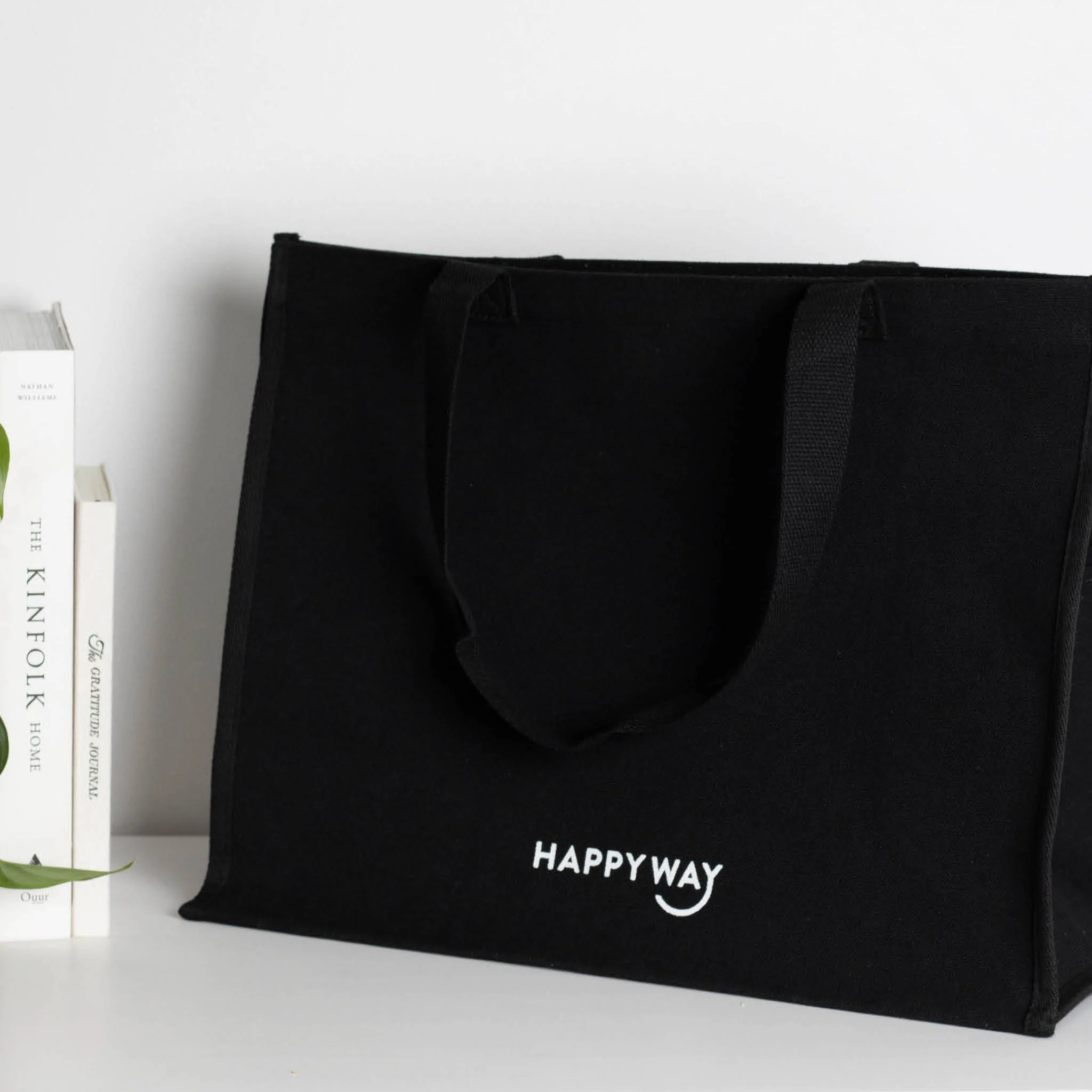 Canvas Tote Bag - Black - Image 3