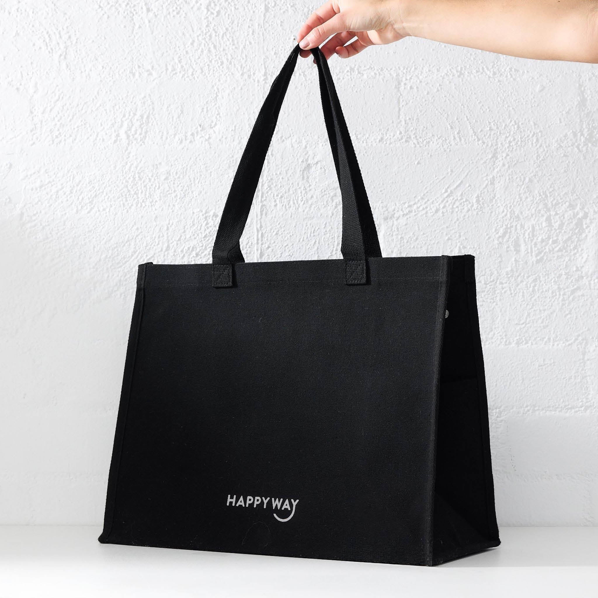 Canvas Tote Bag - Black - Image 4