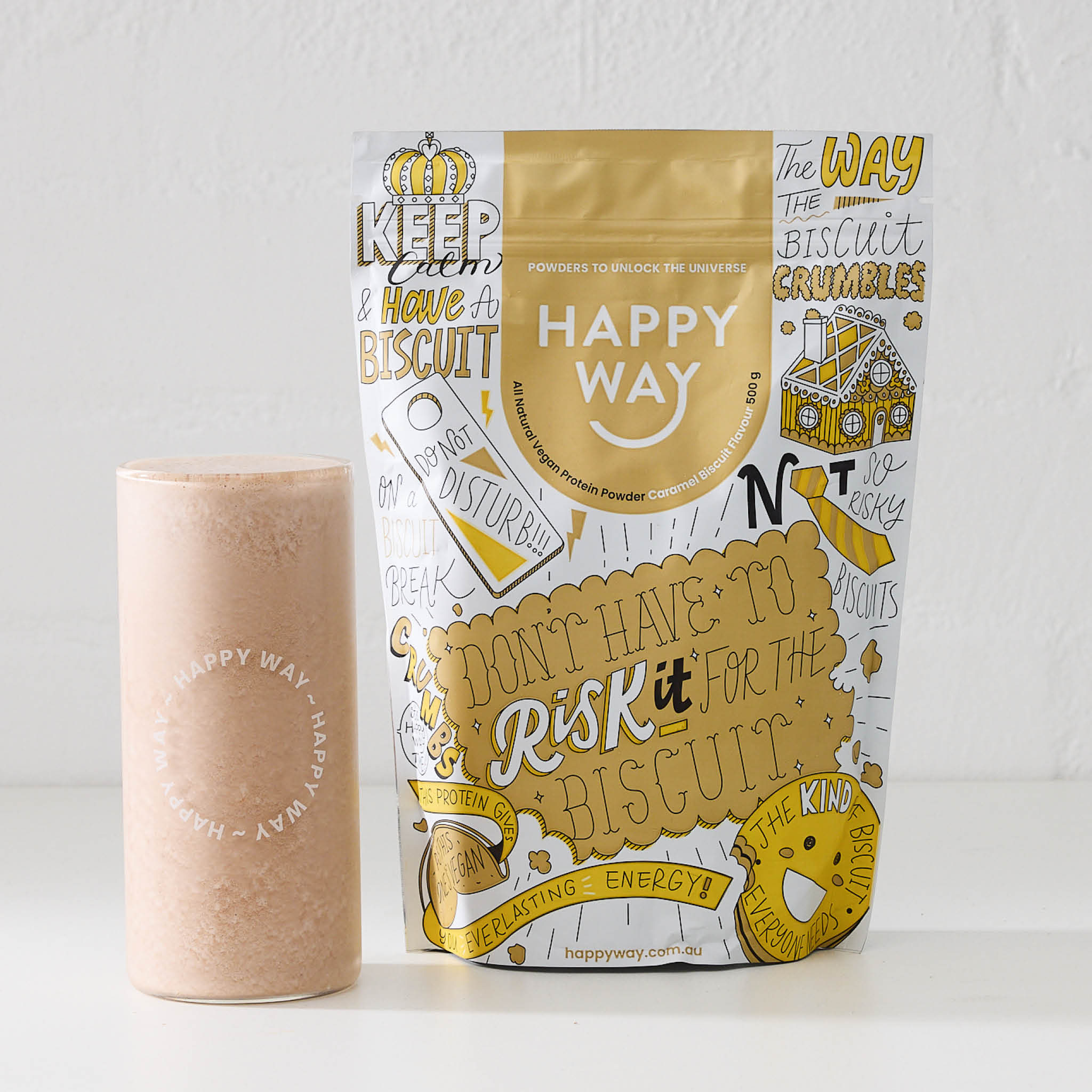 Caramel Biscuit Vegan Protein Powder 500g - Image 5