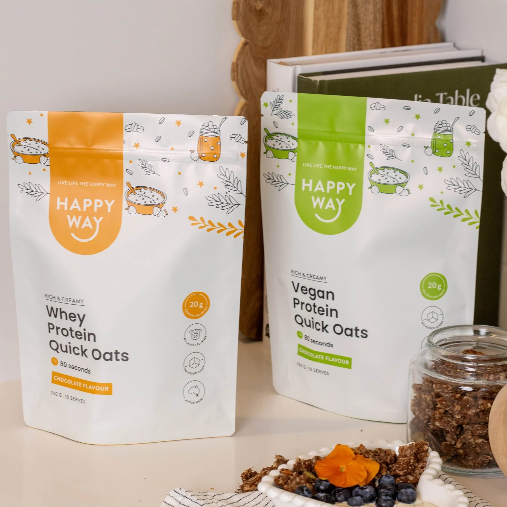 Chocolate Vegan Protein Quick Oats - Image 3