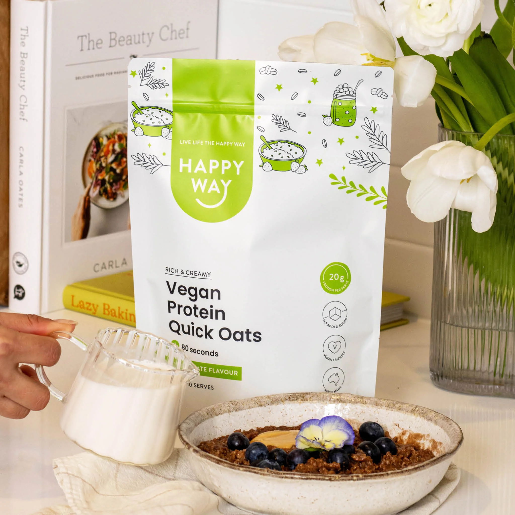 Chocolate Vegan Protein Quick Oats - Image 4