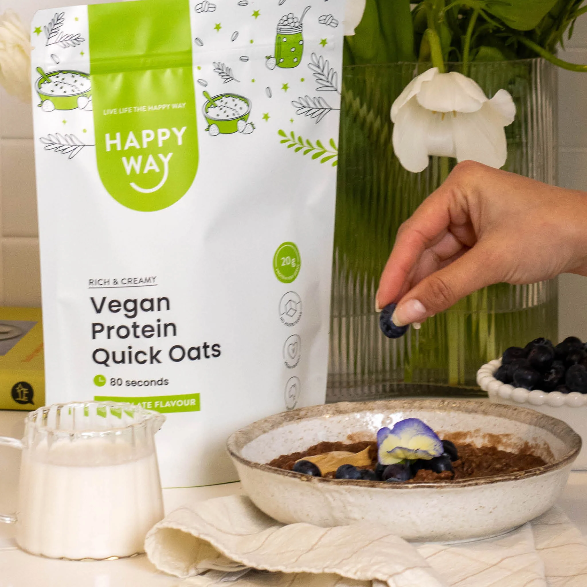 Chocolate Vegan Protein Quick Oats - Image 7