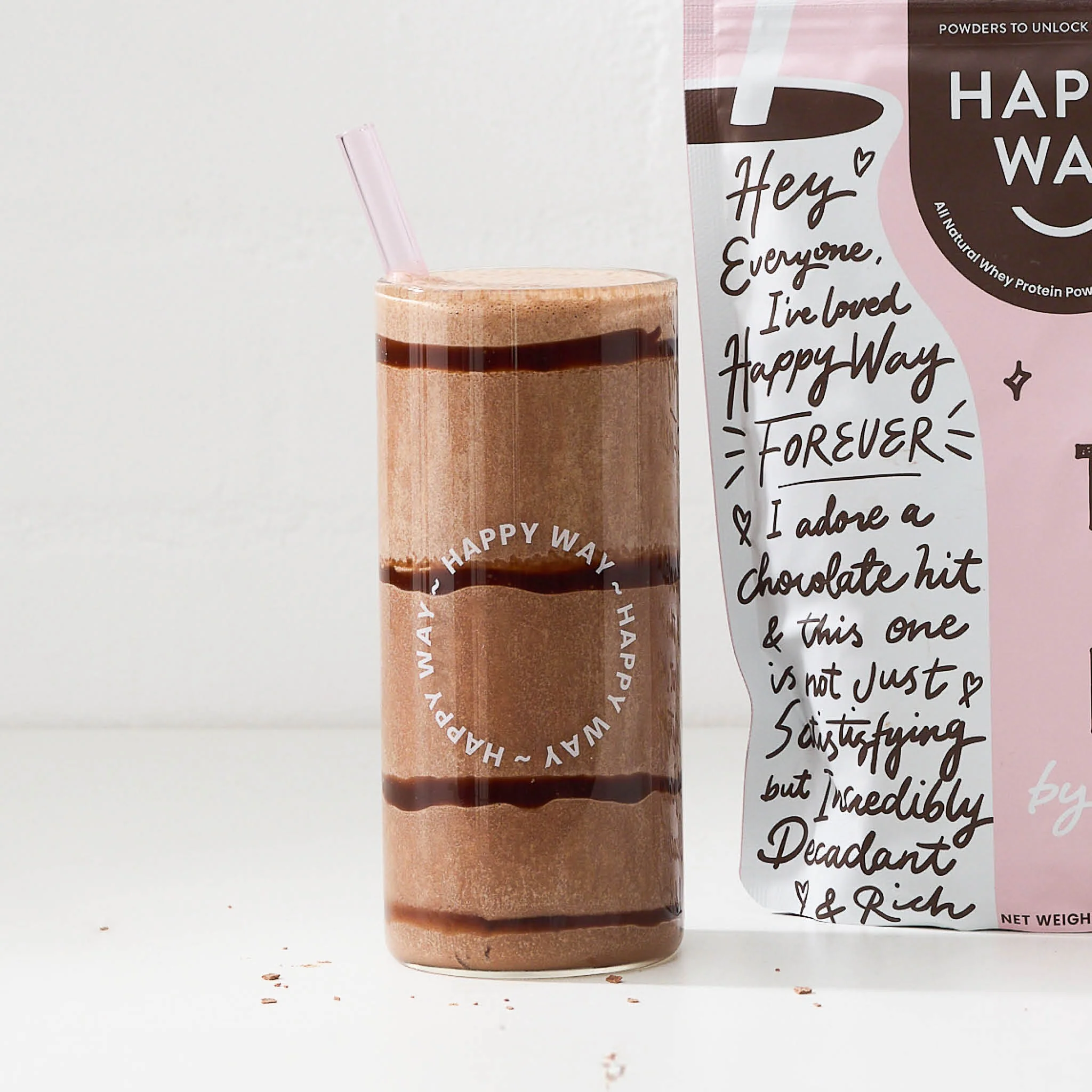 Glass Tumbler w/ straw - Image 3