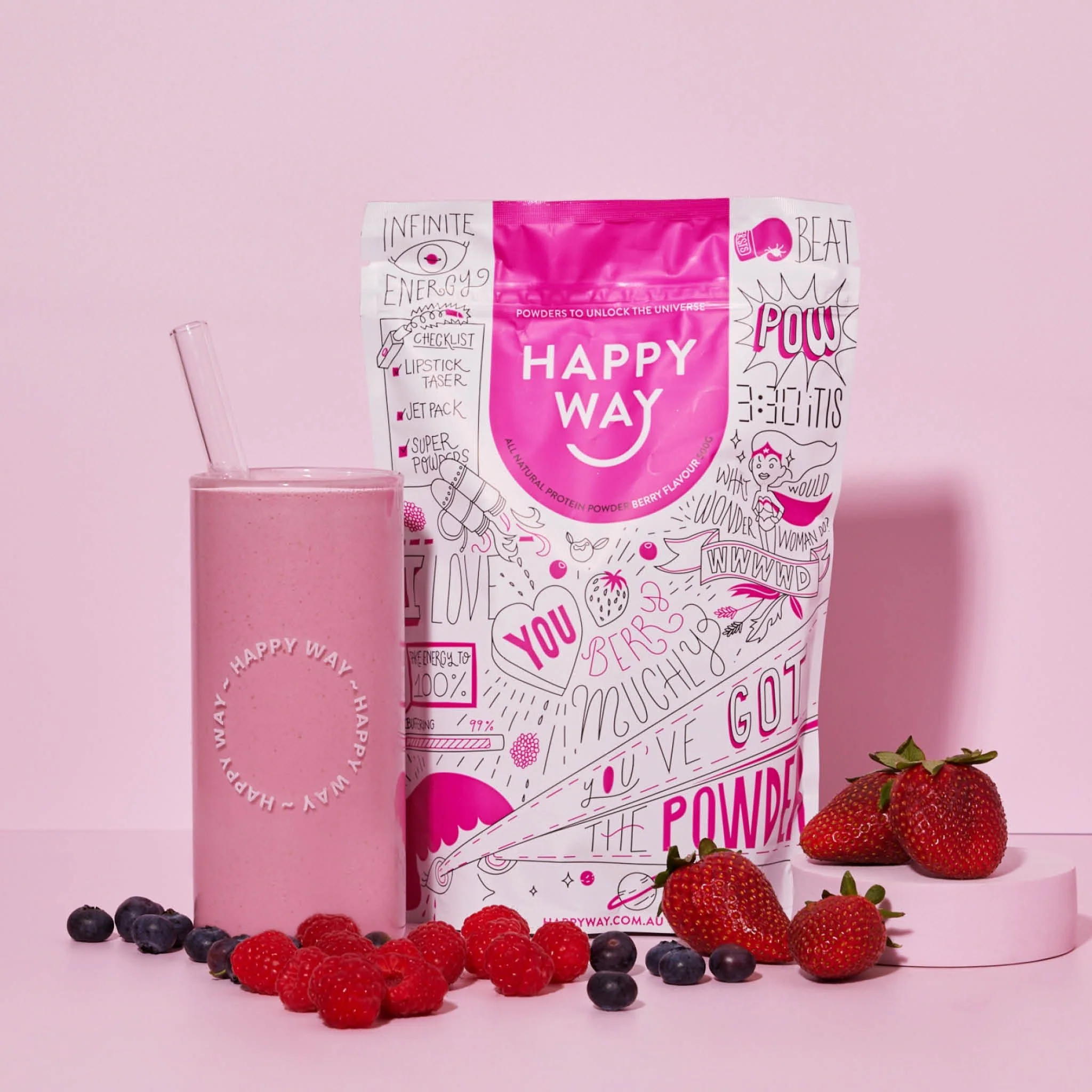 I Love You Berry Much Whey Protein Powder 500g - Image 4