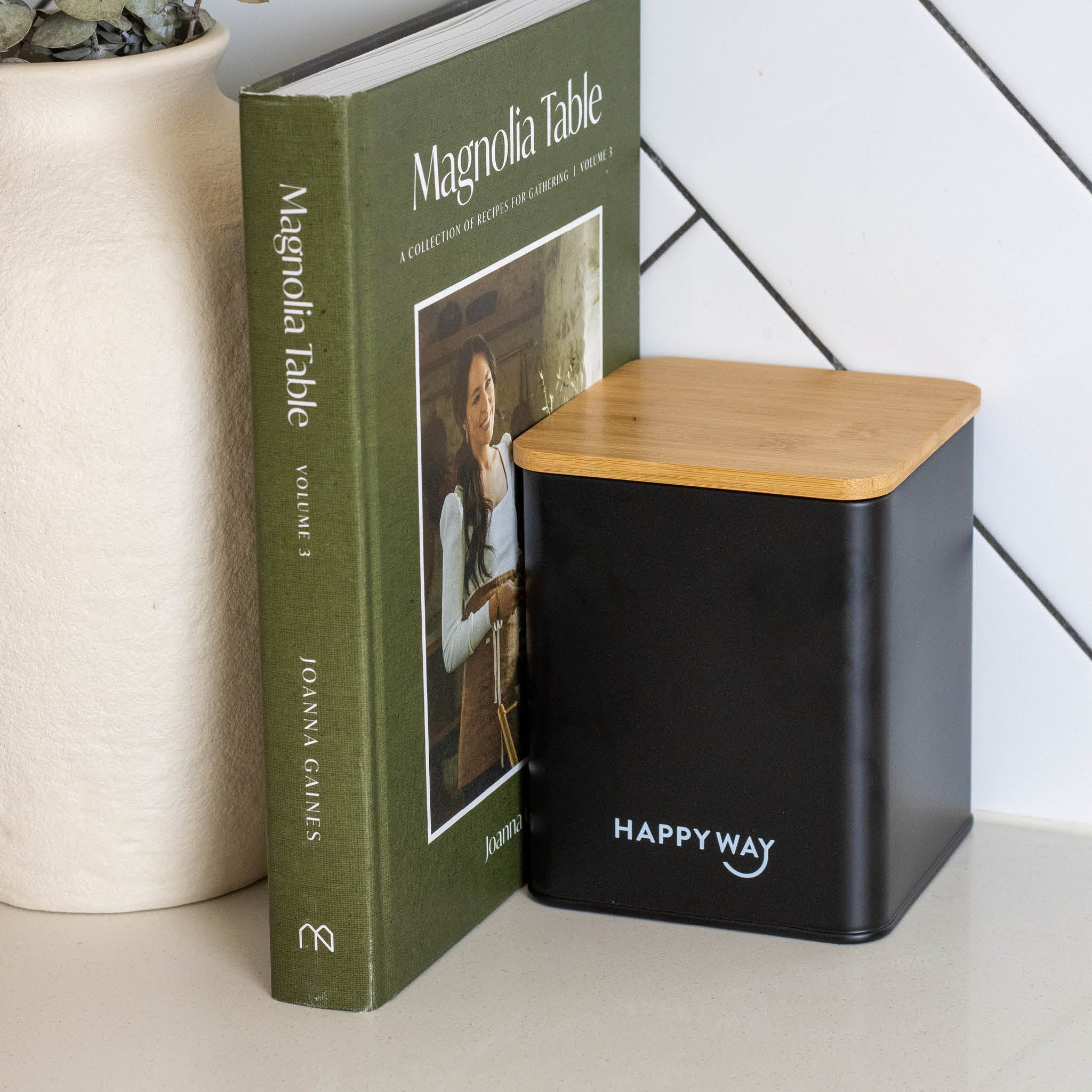 Protein Tin w/ Bamboo Lid - Black - Image 5