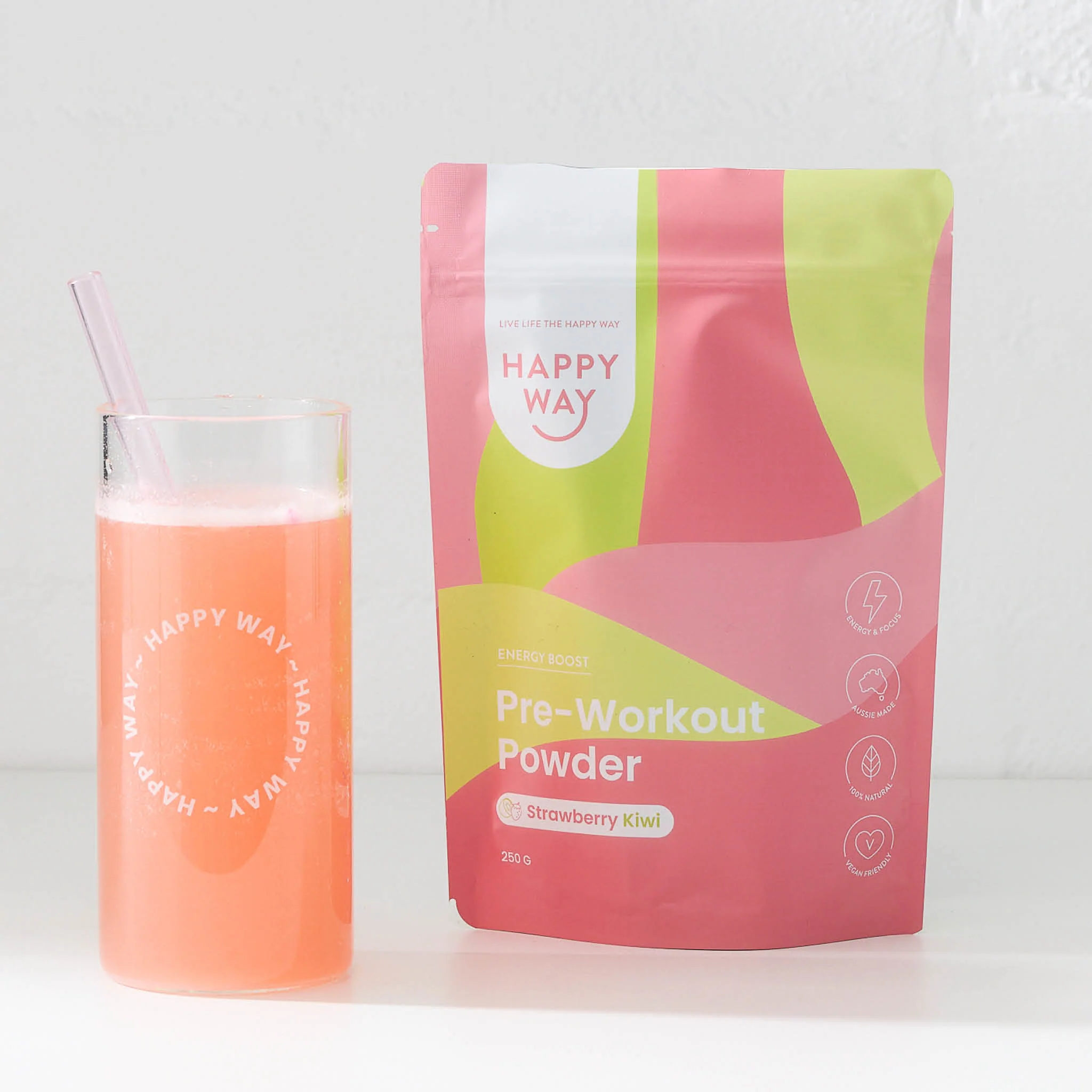 Strawberry Kiwi Pre-workout 250g - Image 3