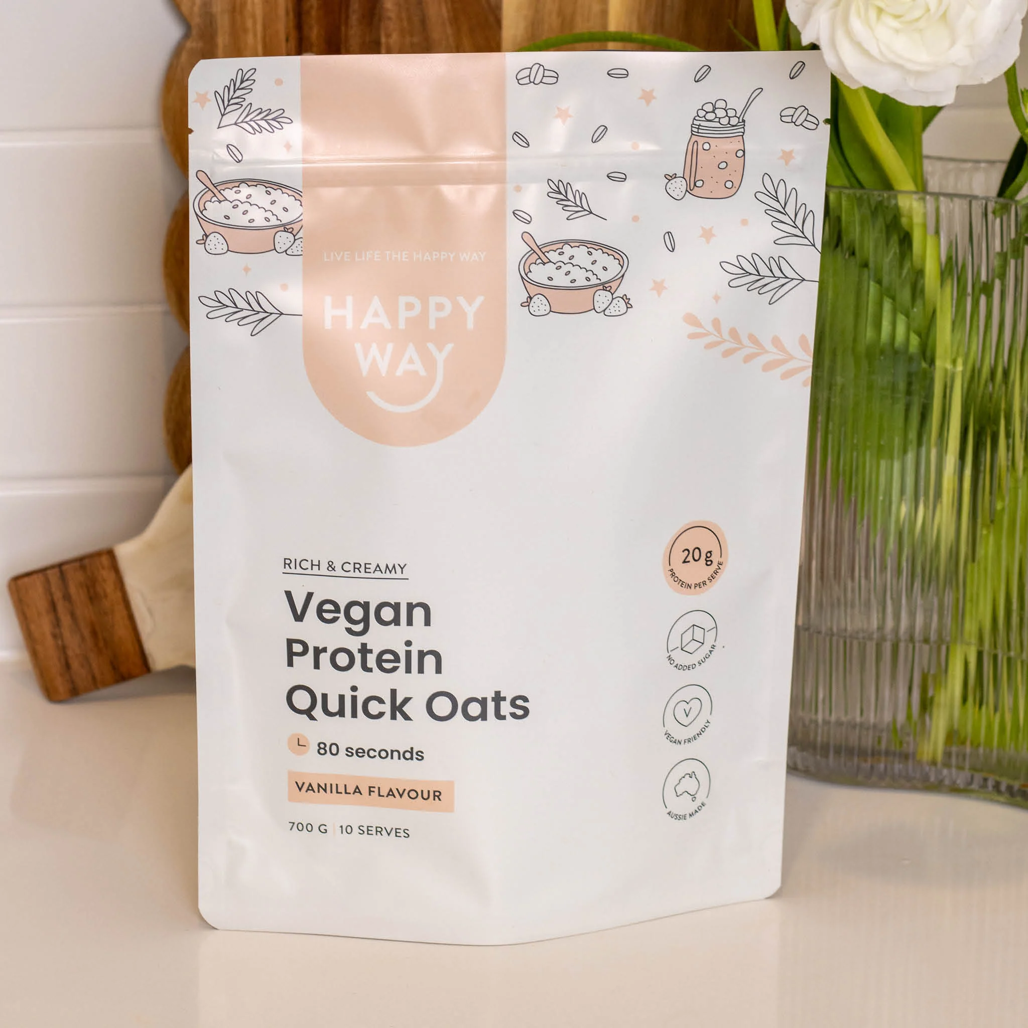 Vanilla Vegan Protein Quick Oats - Image 3