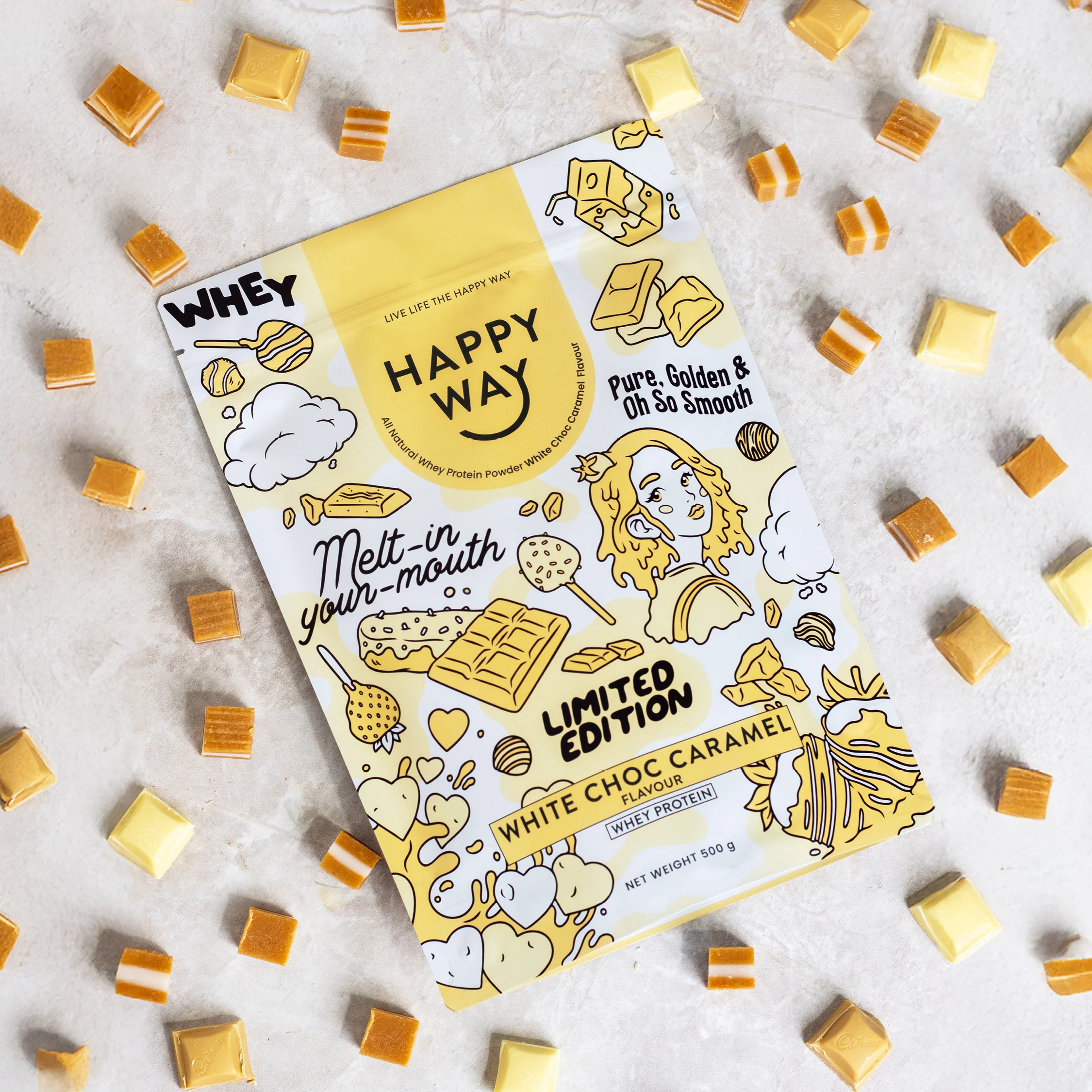 White Chocolate Caramel Whey Protein Powder 500g - Image 6